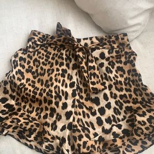 Leopard print shorts
